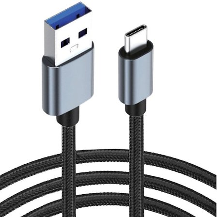 Flexibel Typ C-kabel Typ C till USB A Laddningskabel och Data Ca