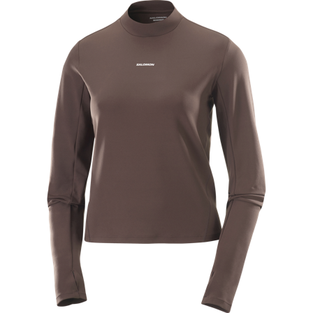 Salomon - Chemises pour femme Shkout Bliss Ls Tee W - Coffee Bean - M