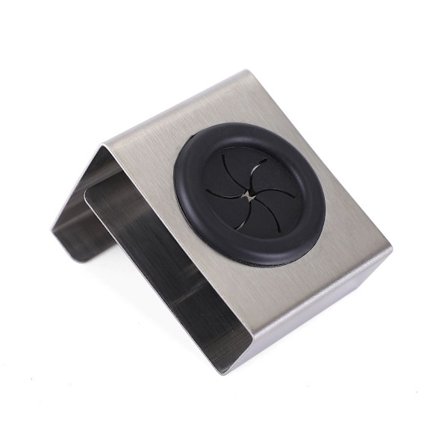 Kökshängare med Tryckfunktion, Rostfritt Stål, 5 x 6 x 4 cm, Matt Silver