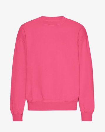 Organic Oversized Crew - Bubblegum Pink