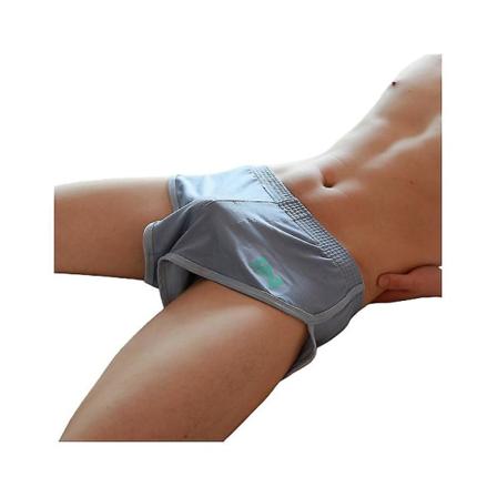 Menn bomullsboksershorts Loose Lounge pustende underbukser Grey M