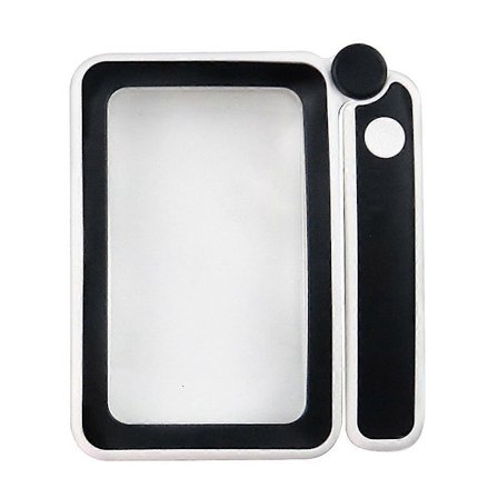 4X Stort Forstørrelsesglass med LED-lys USB Lupe Oppladbar Forstørrer Håndholdt Lese Forstørrelseslampe