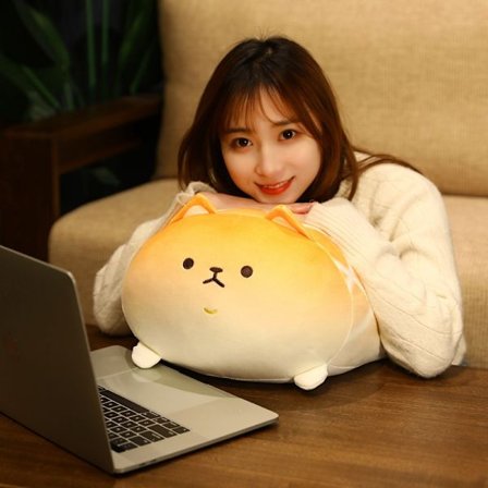 Shiba Inu Chubby Buddy Corgi Plyschleksak Dekorativ Kudde Fylld