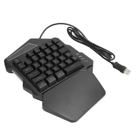 G94 Yhden käden pelinäppäimistö USB-kaapelilla RGB-taustavalaistu 35 näppäimen näppäimistö tietokoneelle (sekoitettu valo)