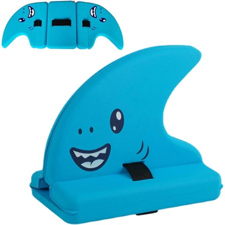 Hajfin Badebræt til Børn, Hajfin til Børn, Rygbræt til Børn, Hajfin Svømmehjælp Poolbræt, Svømmeudstyr til Drenge Piger