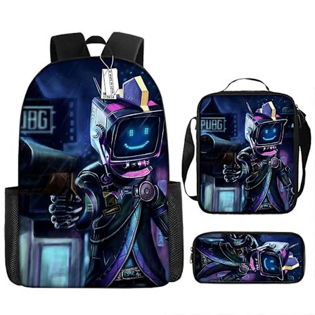 Skibidi toalett student skolväska Skibidi toalett tredelad bagageväska pennfodral ryggsäck