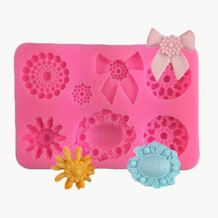 Kageforme Roset Ædelsten Form Dråbelim Form Juvelformet Kage Dekorerer Formen 2 stk