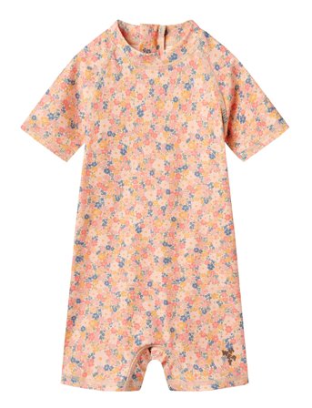 Swimsuit S/S Cas Pink Wheat