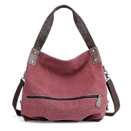 Canvas Messenger Bag Axelväska Canvas Väska Hand Messenger Bag för Kvinnor