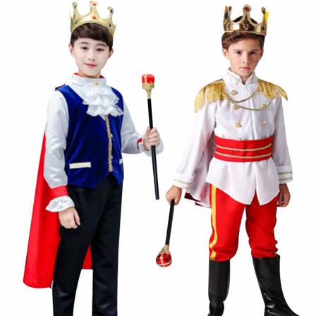 Pojkar Prince Charmig Kostym För Halloween White 140cm