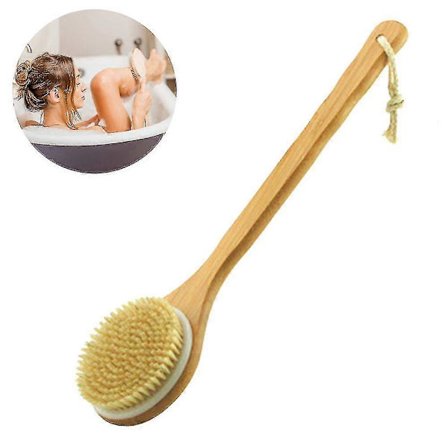 Er Borste Med Borst Bambu Badborste