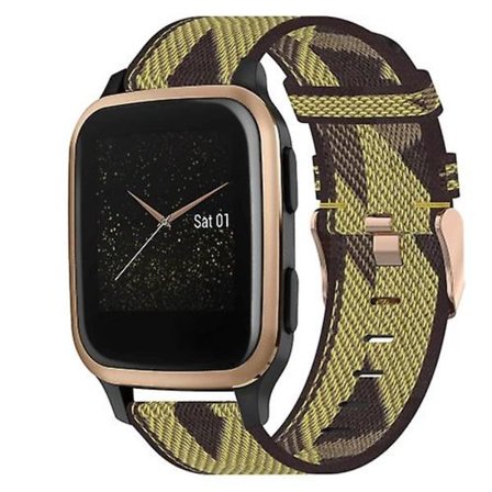 För Garmin Venu Sq 20 mm Nylon Woven Watch Band