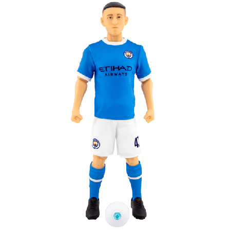 Manchester City FC Foden Actionfigur Storlek: One Size Blå/Vit
