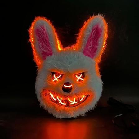 HalloHalloween Mask, Läskig Björnskrämmande Blodig Kanin Pälsmask, Skräckmask För Halloween Karneval Fest Kostym Cosplay Maskerad För Vuxna Barn