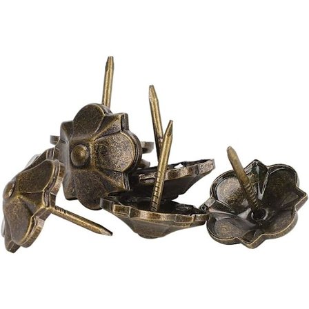 20 x 22mm Tjockare mönstrade möbelpinnar Antika möbelpinnar för sängbord Soffa Fixering Dekoration 20 x 22mm