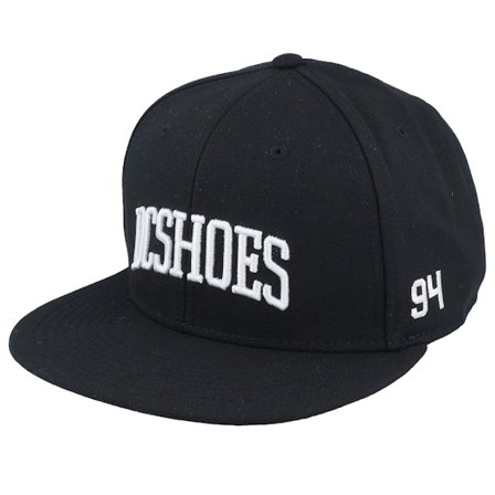 DC - Black snapback Czapka Z Daszkiem - Semi-pro Black Snapback @ Hatstore