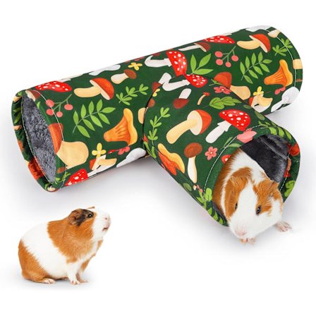 Sammenleggbar smådyrstunnel i stoff – Tunnel for marsvin, kanin og hamster