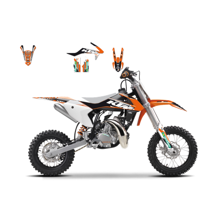 Komplet Naklejek Blackbird Dream 3 - Gas Gas MC 50 2021-2026