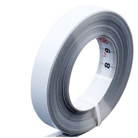 Selvklæbende målebånd arbejdsbord lineal HVID 5MREVERSE