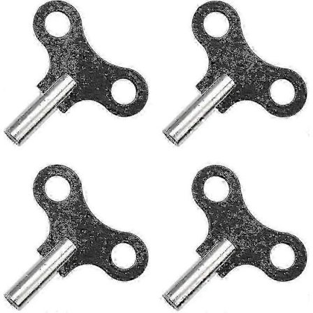 Optræksnøgle til ur. Mekanisk ur nøgle Universal ur nøgle Optræksværktøj (sort) (4 stk) A