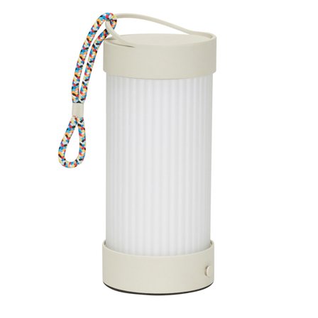 Hübsch Camp transportabel lampe, sand | KitchenOne