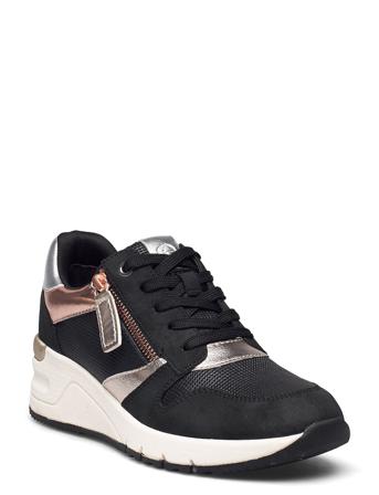 Woms Lace-Up Low-top Sneakers Multi/mønstret Tamaris