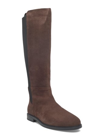Flag Suede Long Boot Brown Tommy Hilfiger