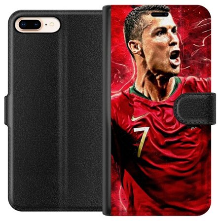 Kompatibel Tegnebogsetui til Apple iPhone 8 Plus Cristiano Ronaldo