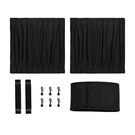 Sort Gardiner Solskærm Vinduer Bilrude Gardiner Bil Siderude Gardiner Bil Gardiner