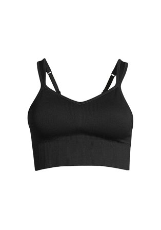 Casall Seamless Rib Padded Sports Bra Black S, Tøj & Bolig, Træningstøj, Sports-bh'er