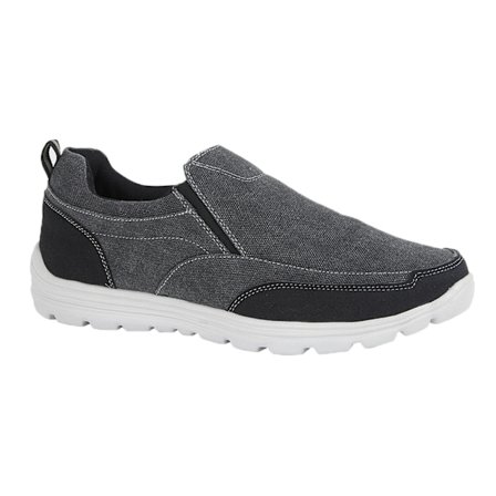 Dek herrars minnesskum slip-on skor 6 UK svart