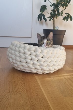 Jotex - Hunde-/katteseng ø 35 Cm Naturhvit - BOWIE - Kjøp Hundeseng/katteseng hos Jotex