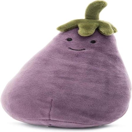 Jellycat Livfulla Grønnsaker - Plysj Aubergine, 18 cm liten 17cm small_tfrf 17cm