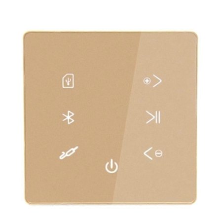 Bluetooth Forsterker Veggmontert USB SD Kort Musikkpanel Smart Hjem Bakgrunnslyd System Stereo Hotell