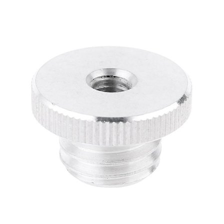 Højkvalitets 1/4 til 5/8 Horisontal Stativ Gevindadapter Tråd laser Niveau Afstandsmåler Sølv