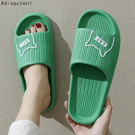 Badeslippers Herre Flip Flops Dame Nye Myke Eva Tykksålede Sandaler Sommersandaler Par Slippers Hjem Sklisikre Badesko