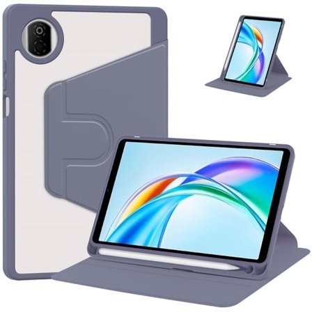 Etui til Honor X7 2025 8,7 tommer med penneholder, lilla