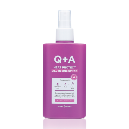 Q+A Heat Protect Hair Mist, 150 ml