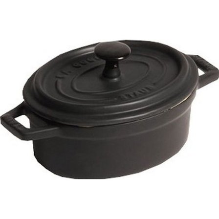 STAUB Ovalt fat 17cm svart
