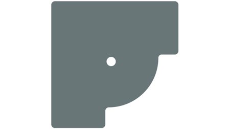 Kreg PRS-RP2.0-16 Reduktionsplatta 2 mm tjock, galvaniserat stål 16 mm, Maskintillbehör & förbrukning