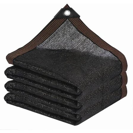 Skyggenet - Have skyggenet med øje til pergola, terrasse, planter, drivhus, hønsegård, sort, (3 x 4 m)