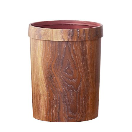 Retro søppelbøtte i treverk til husholdning, stue, kjøkken