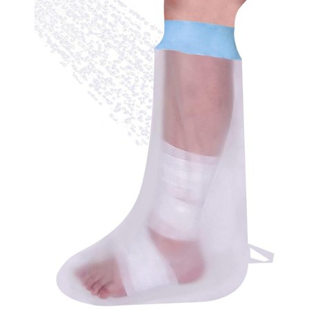 Bruseovertræk Ben Gips Overtræk Ben Bruseovertræk Ben, Blød og Komfortabel Gipsbeskytter, Vandtæt Ben Gips Overtræk til Brusebad, 76x18CM