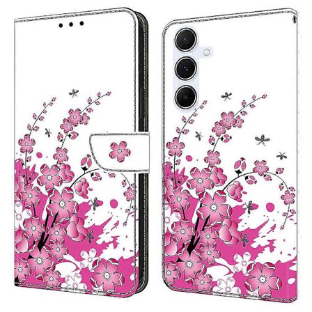 För Samsung Galaxy A36 5G A56 5G Fodral PU Läder Plånbok Telefonfodral med Ställ - Guld Ring Multic