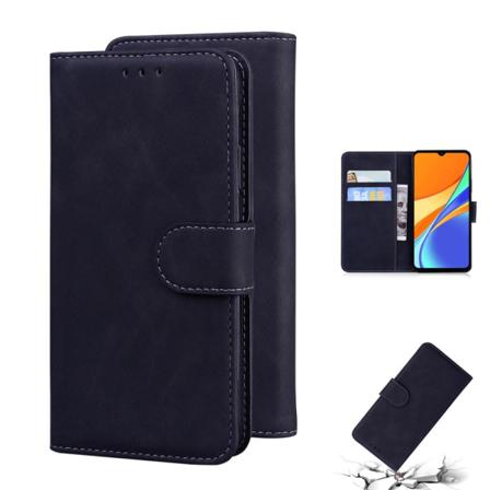 Xiaomi Redmi 9c Fodral Läder Svart