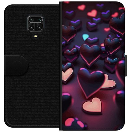 Yhteensopiva Lompakkokotelo Xiaomi Xiaomi Redmi Note 9 Pro KeskiyönSydämet
