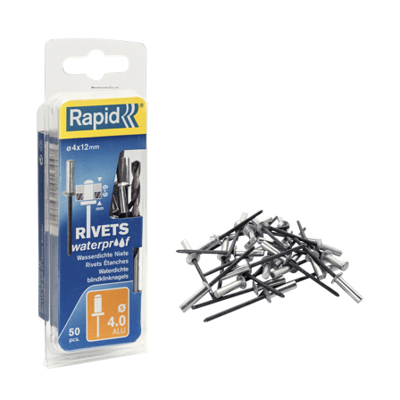 Rivets Imperméables Rapid 50 Pièces
