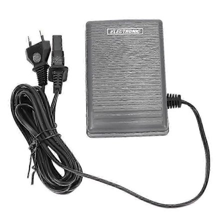 Fotpedal Kontroller Bryter & Strømkabel for Brother Symaskin 220-240V EU Plugg