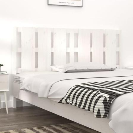 Vidaxl Sänggavel Vit 165,5x4x100 Cm Massiv Furu Vit