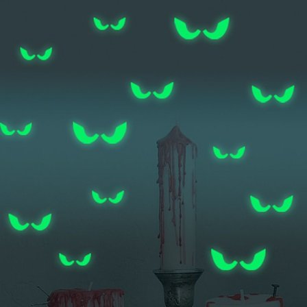 36 par Halloween vægskilte Evil Peeping Eyes